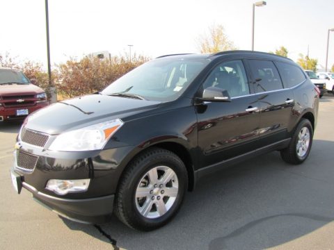 Black Granite Metallic Chevrolet Traverse LT AWD.  Click to enlarge.