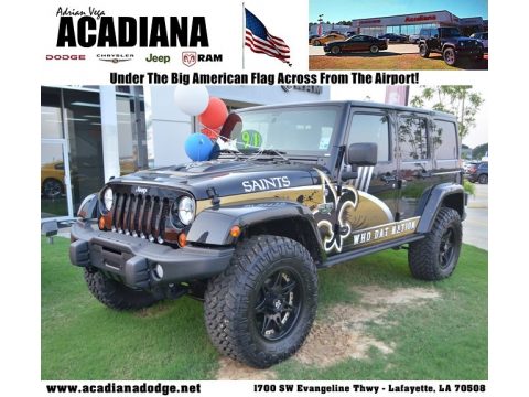 Black Jeep Wrangler Unlimited Call of Duty: MW3 Edition 4x4.  Click to enlarge.