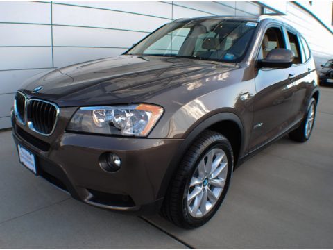 Sparkling Bronze Metallic BMW X3 xDrive 28i.  Click to enlarge.