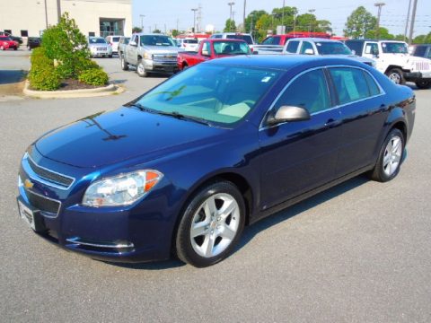 Imperial Blue Metallic Chevrolet Malibu LS Sedan.  Click to enlarge.