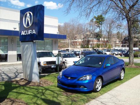 Vivid Blue Pearl Acura RSX Type S Sports Coupe.  Click to enlarge.