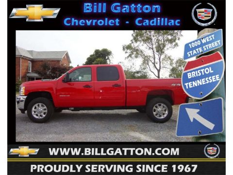 Victory Red Chevrolet Silverado 2500HD LT Crew Cab 4x4.  Click to enlarge.