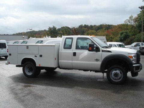 Oxford White Ford F450 Super Duty XL SuperCab Chassis 4x4.  Click to enlarge.