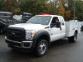 Front 3/4 View of 2012 Ford F450 Super Duty XL SuperCab Chassis 4x4 #4