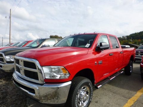 Flame Red Dodge Ram 3500 HD ST Crew Cab 4x4.  Click to enlarge.