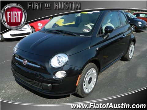 Nero (Black) Fiat 500 c cabrio Pop.  Click to enlarge.