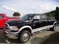 Front 3/4 View of 2012 Dodge Ram 3500 HD Laramie Crew Cab 4x4 Dually #1