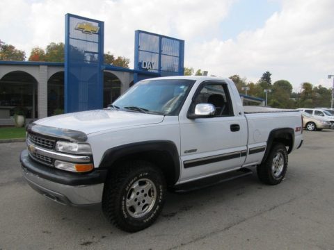 Summit White Chevrolet Silverado 1500 LS Regular Cab 4x4.  Click to enlarge.