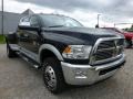 Front 3/4 View of 2012 Dodge Ram 3500 HD Laramie Mega Cab 4x4 Dually #7