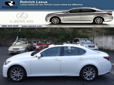 Starfire White Pearl Lexus GS 350 AWD.  Click to enlarge.