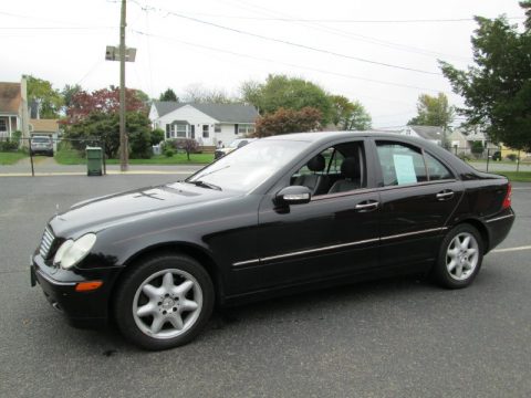Black Mercedes-Benz C 240 4Matic Sedan.  Click to enlarge.