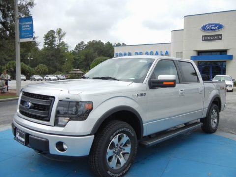 Ingot Silver Metallic Ford F150 FX4 SuperCrew 4x4.  Click to enlarge.