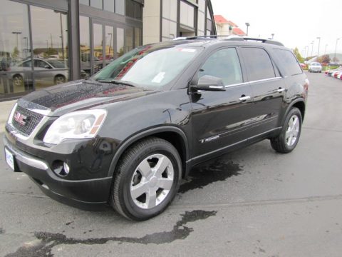 Carbon Black Metallic GMC Acadia SLT AWD.  Click to enlarge.