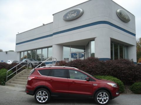 2013 Ford Escape Ecoboost on Ruby Red Metallic Ford Escape Titanium 2 0l Ecoboost 4wd  Click To
