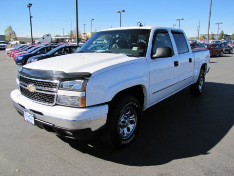 Summit White Chevrolet Silverado 1500 Z71 Crew Cab 4x4.  Click to enlarge.