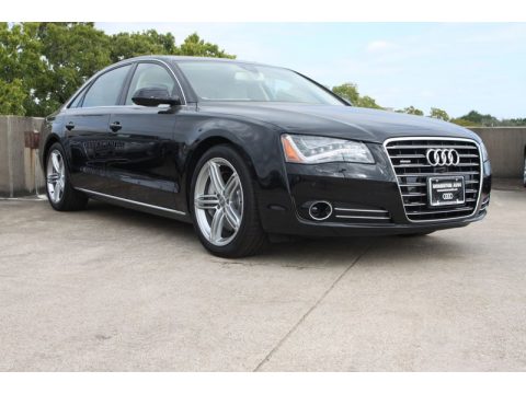 Phantom Black Pearl Effect Audi A8 L 4.0T quattro.  Click to enlarge.
