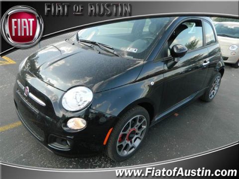 Nero (Black) Fiat 500 Sport.  Click to enlarge.