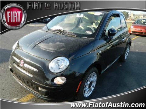 Nero (Black) Fiat 500 c cabrio Pop.  Click to enlarge.
