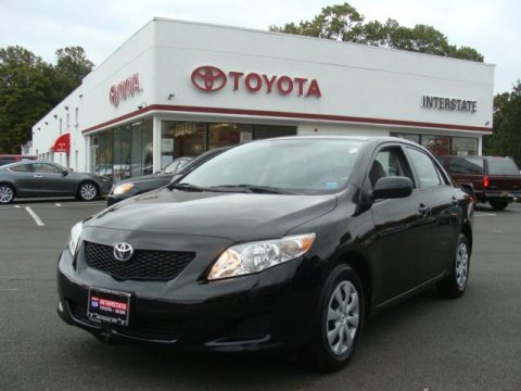 Black Sand Pearl Toyota Corolla LE.  Click to enlarge.