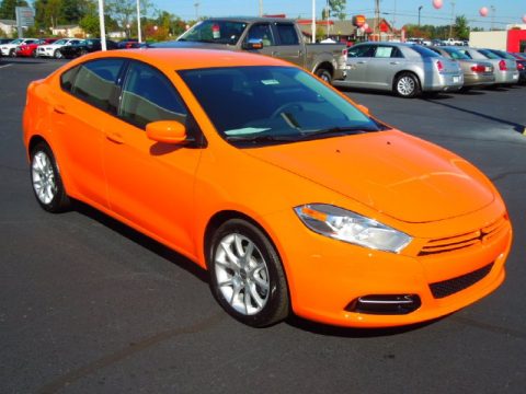 Header Orange Dodge Dart SXT.  Click to enlarge.