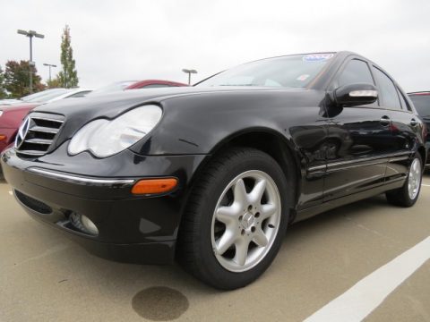 Black Mercedes-Benz C 240 4Matic Sedan.  Click to enlarge.