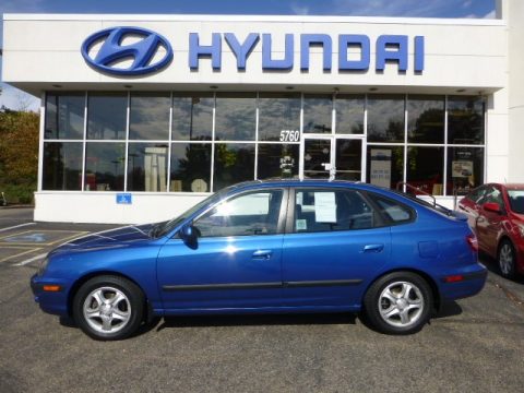 Tidal Wave Blue Hyundai Elantra GT Hatchback.  Click to enlarge.