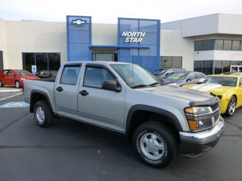 Silver Birch Metallic Chevrolet Colorado LT Crew Cab 4x4.  Click to enlarge.