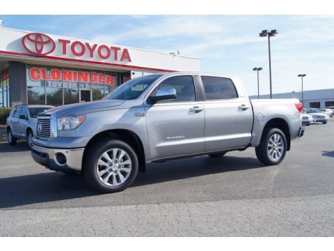 Silver Sky Metallic Toyota Tundra Platinum CrewMax 4x4.  Click to enlarge.