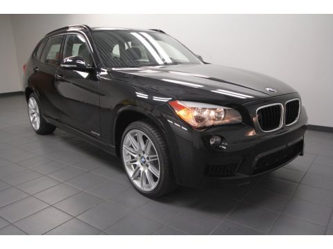 Black Sapphire Metallic BMW X1 sDrive 28i.  Click to enlarge.