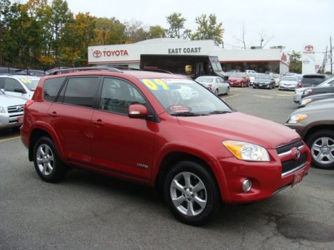 Barcelona Red Metallic Toyota RAV4 Limited 4WD. Click to enlarge. Barcelona Red Metallic Toyota RAV4 Limited 4WD. Click to enlarge.