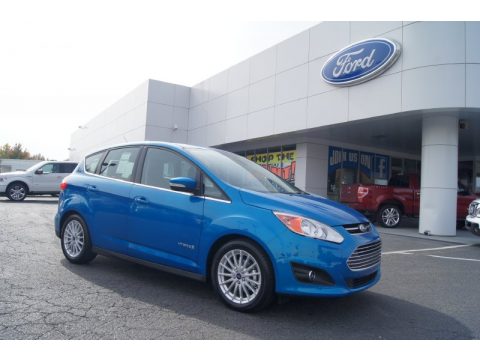 Blue Candy Ford C-Max Hybrid SEL.  Click to enlarge.