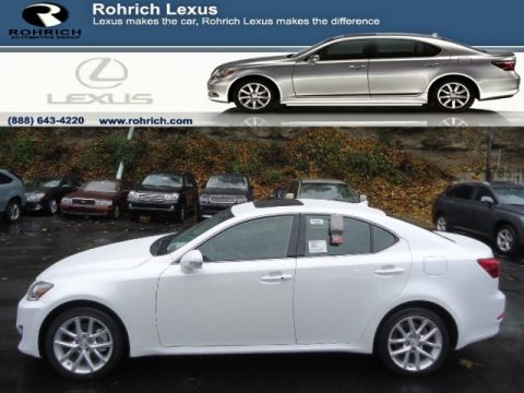 Starfire White Pearl Lexus IS 250 AWD.  Click to enlarge.