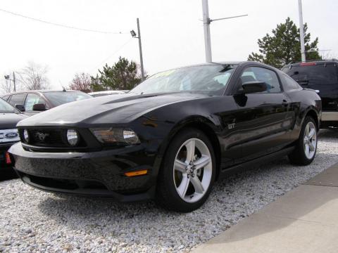 Black 2010 Ford Mustang GT Premium Coupe with Charcoal Black interior Black 