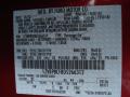 Ford Color Code RZ Red Candy Metallic #20 Ford Color Code RZ Red Candy Metallic #20
