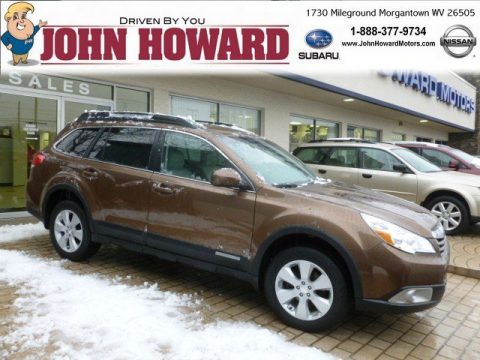 Caramel Bronze Pearl Subaru Outback 2.5i Premium Wagon.  Click to enlarge.