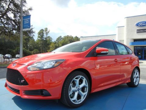 Race Red Ford Focus ST Hatchback.  Click to enlarge.