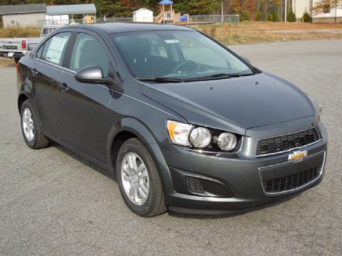 Cyber Gray Metallic Chevrolet Sonic LT Sedan.  Click to enlarge.