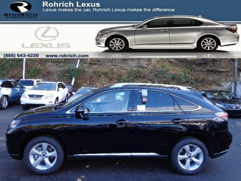 Obsidian Black Lexus RX 350 AWD.  Click to enlarge.