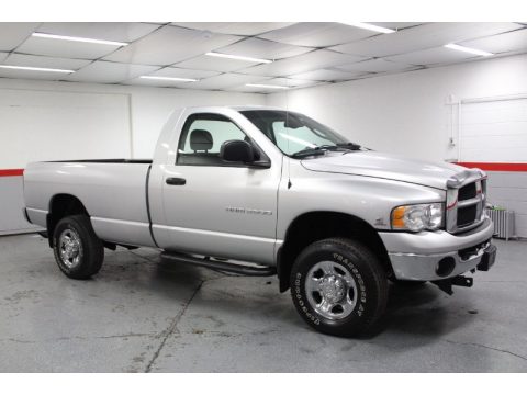 Bright Silver Metallic Dodge Ram 2500 SLT Regular Cab 4x4.  Click to enlarge.