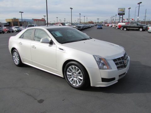 White Diamond Tricoat Cadillac CTS 4 3.0 AWD Sedan.  Click to enlarge.