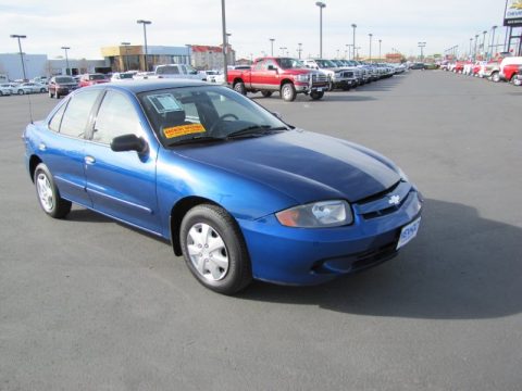 Arrival Blue Metallic Chevrolet Cavalier Sedan.  Click to enlarge.