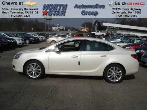 White Diamond Tricoat Buick Verano FWD.  Click to enlarge.