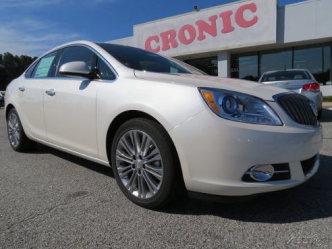 White Diamond Tricoat Buick Verano FWD.  Click to enlarge.