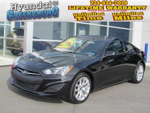Black Noir Pearl Hyundai Genesis Coupe 2.0T.  Click to enlarge.