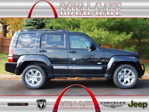Brilliant Black Crystal Pearl Jeep Liberty Latitude 4x4.  Click to enlarge.