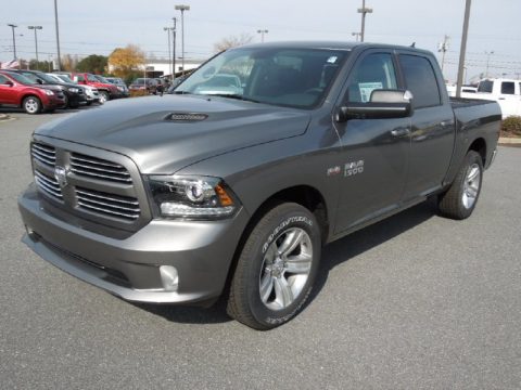 Mineral Gray Metallic Ram 1500 Sport Crew Cab.  Click to enlarge.