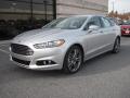 Front 3/4 View of 2013 Ford Fusion Titanium #2