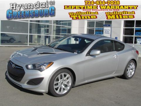 Platinum Metallic Hyundai Genesis Coupe 2.0T.  Click to enlarge.
