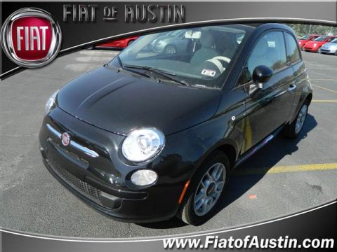 Nero (Black) Fiat 500 c cabrio Pop.  Click to enlarge.