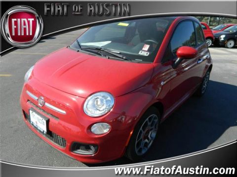Rosso (Red) Fiat 500 Sport.  Click to enlarge.